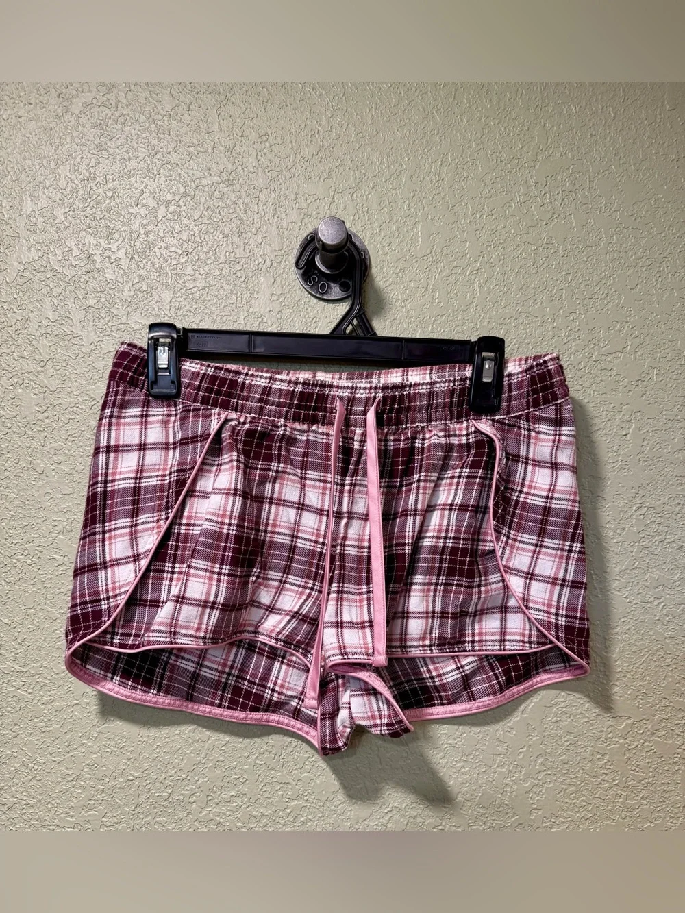 UGG Burgundy, Pink & White Plaid Pajama Set Small - Picture 5 of 7